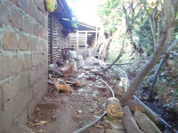 Parte trasera del rancho de don Joselito, donde solía estar la cocina