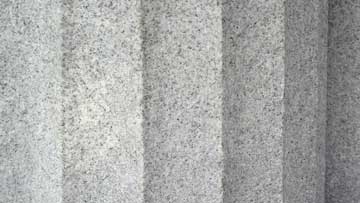 A close-up of a concrete pillar